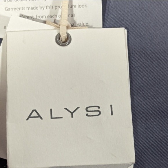 Alysi Cotton Mid Rise Straight Leg Chino Pants Size 29 Gray - Picture 11 of 15